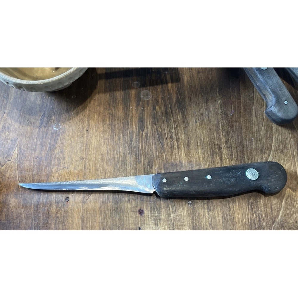 Antique J A Henckels Twinworks Germany Carbon Steel 5 1/2‎ Chef Knife Butcher